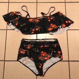 NEW COCOSHIP RUFFLED SWIMWEAR SET SZ 12 WOMENS! - 0291